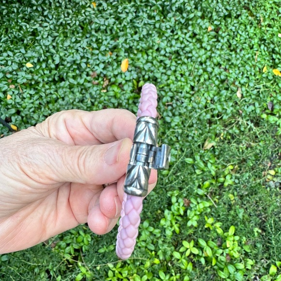 David Yurman Pink Chevron Woven Bracelet - Picture 5 of 12